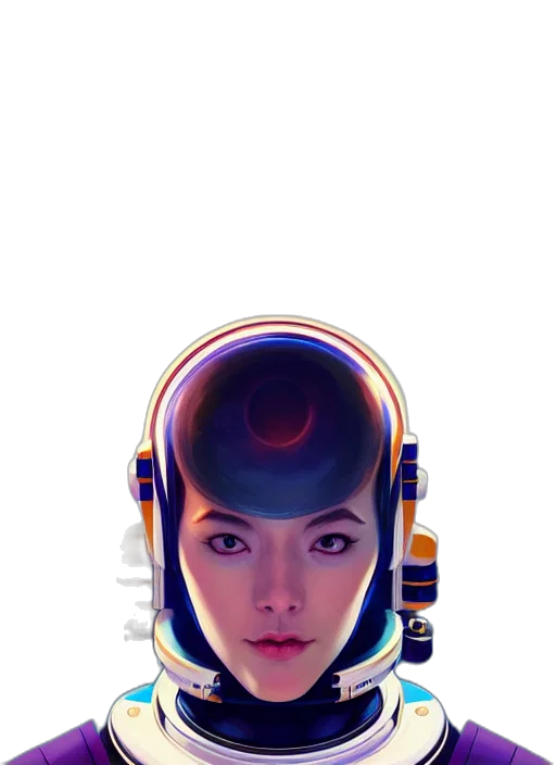 robot, face, mask, crown transparent PNG cut-out