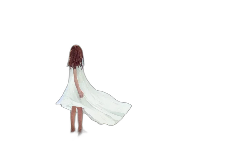 dress, hair, creature, umbrella transparent PNG cut-out