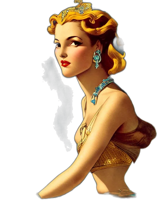 jewelry, dress, crown, staff transparent PNG cut-out