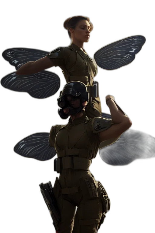 weapon, staff, crown, creature transparent PNG cut-out