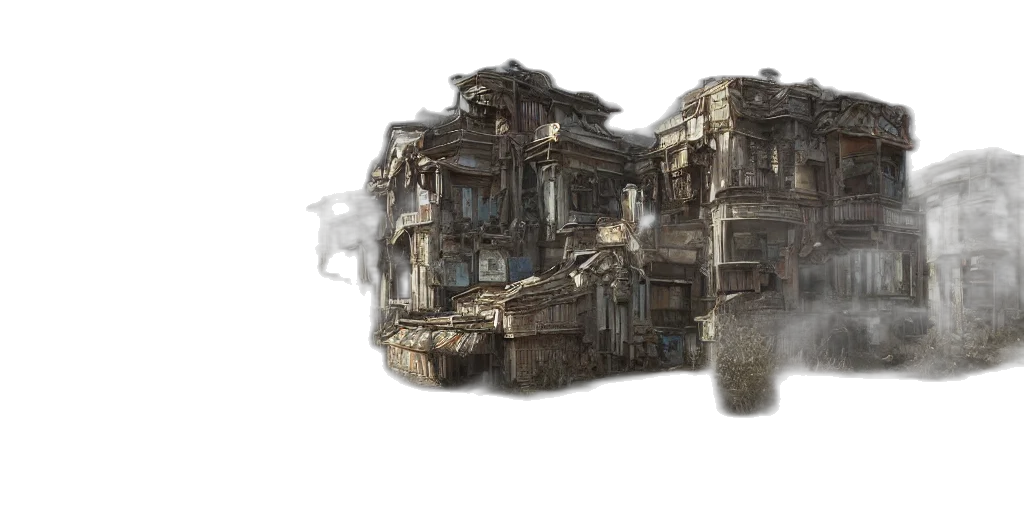 building, weapon, concept art, 3d render transparent PNG cut-out