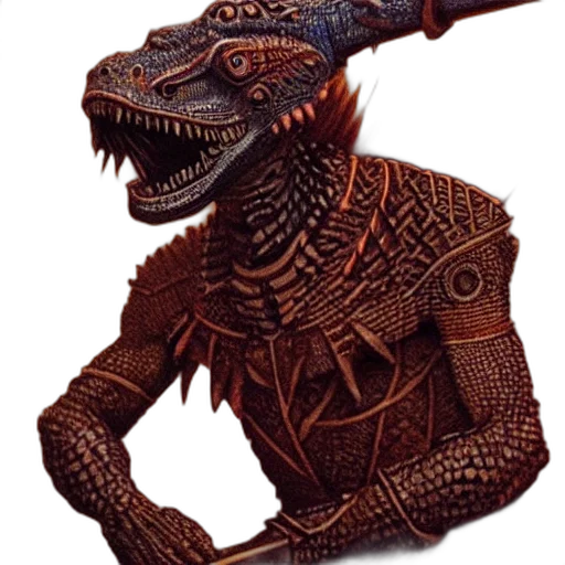 dragon, staff, creature, mask transparent PNG cut-out