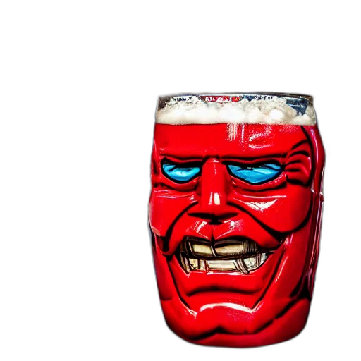 bottle, mask, face, creature transparent PNG cut-out