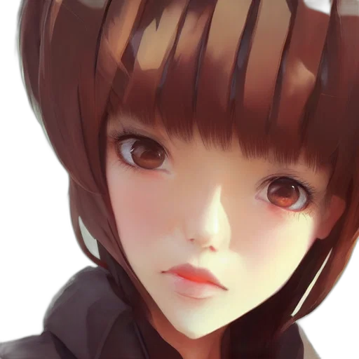 face, robot, jacket, hair transparent PNG cut-out