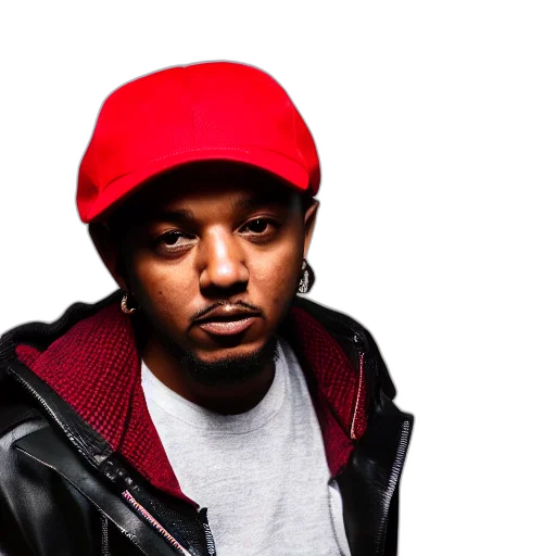 hat, kendrick, lamar, wearing transparent PNG cut-out