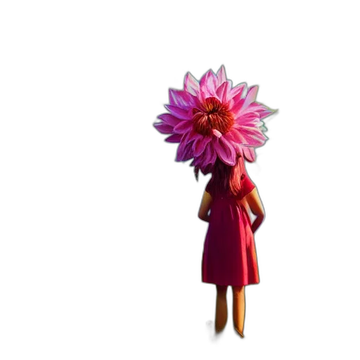 flower, staff, dress, crown transparent PNG cut-out