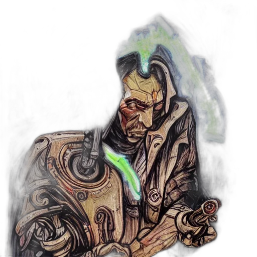 mask, robot, staff, jacket transparent PNG cut-out
