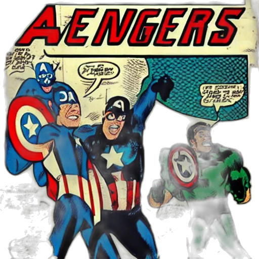 comic book art, concept art, avengers, lost transparent PNG cut-out