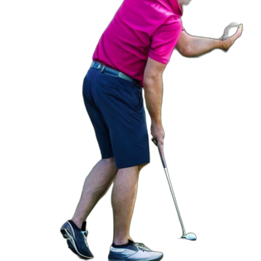 staff, man, golfing, pointing transparent PNG cut-out