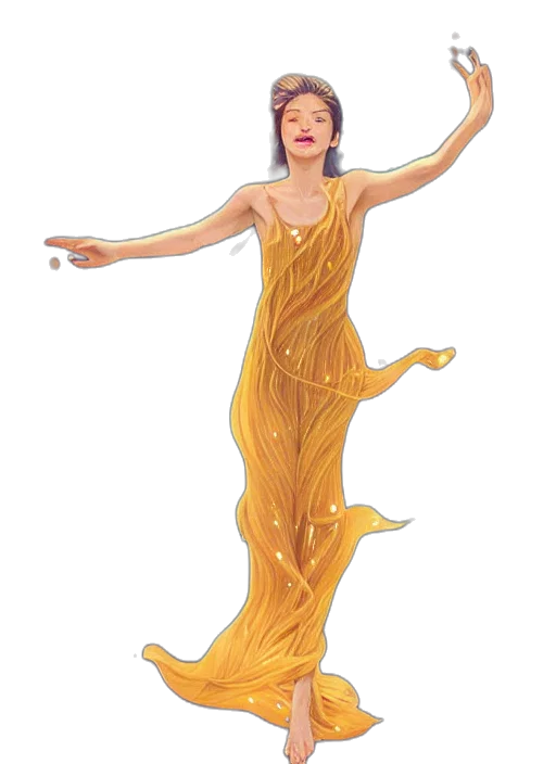 dress, concept art, fantasy art, 3d render transparent PNG cut-out