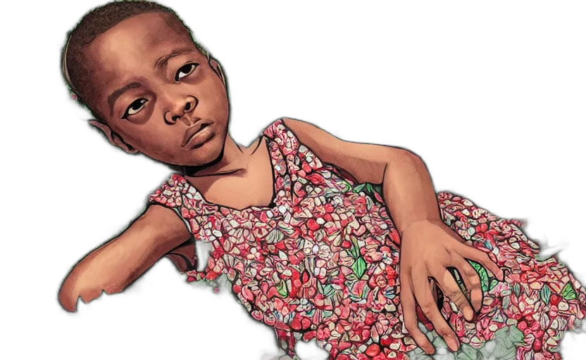 dress, comic book art, photorealistic, concept art transparent PNG cut-out