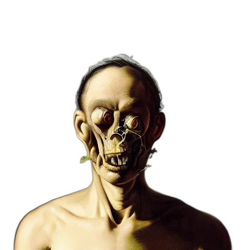mask, face, creature, staff transparent PNG cut-out