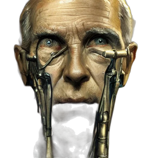mask, face, staff, robot transparent PNG cut-out