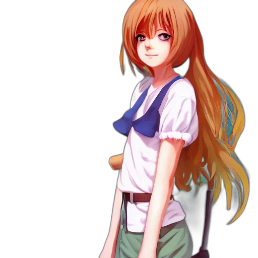 staff, dress, jacket, anime transparent PNG cut-out