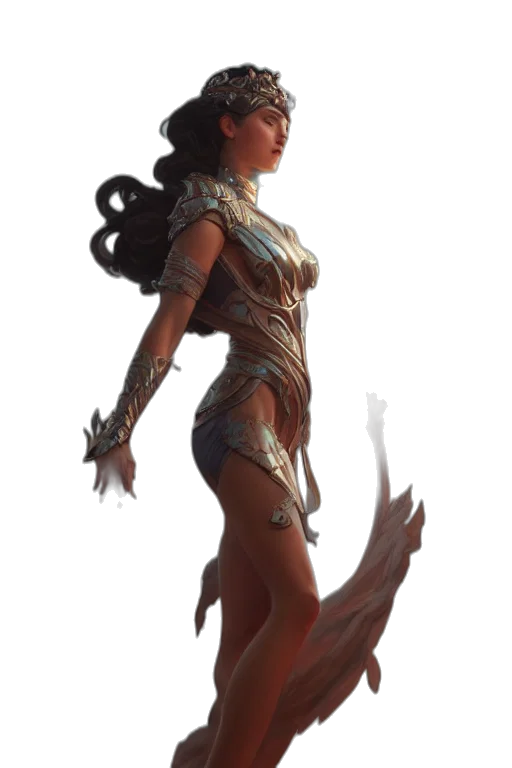 dress, concept art, fantasy art, comic book art transparent PNG cut-out