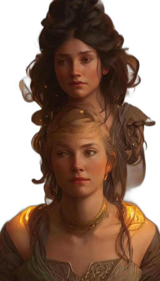 crown, face, fantasy art, concept art transparent PNG cut-out