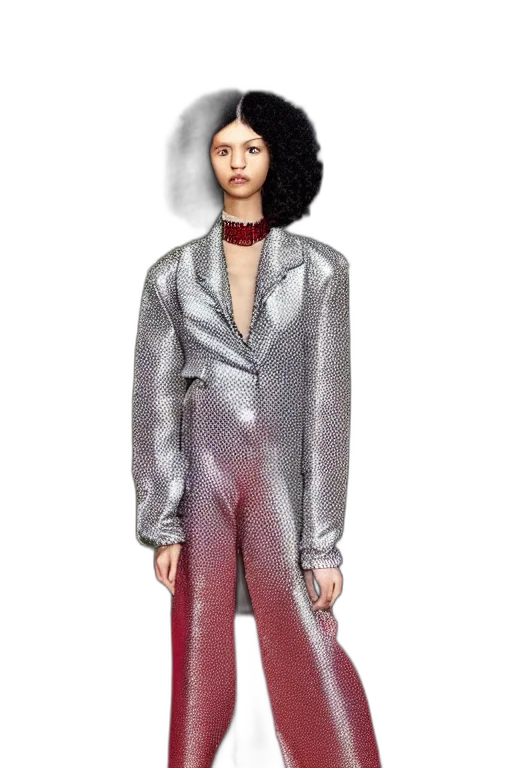 jacket, dress, concept art, 3d render transparent PNG cut-out
