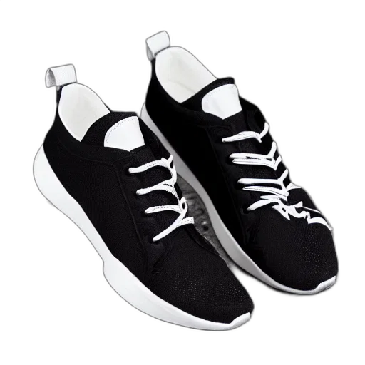 shoes, photorealistic, 3d render, monochrome transparent PNG cut-out