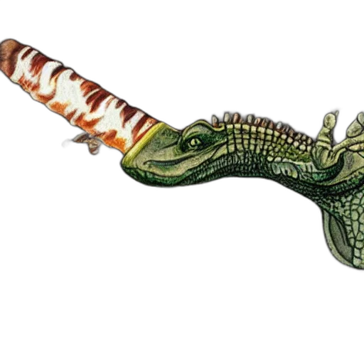 dragon, staff, animal, weapon transparent PNG cut-out