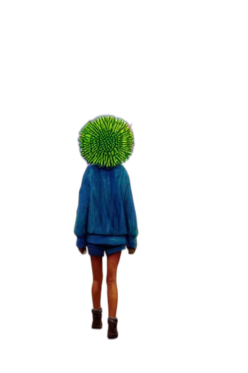 hair, creature, dress, hat transparent PNG cut-out