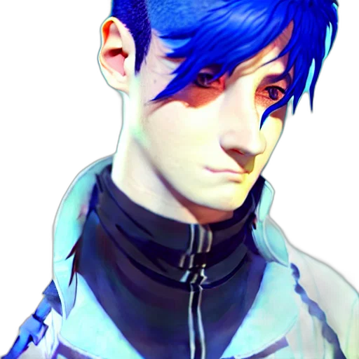 face, jacket, robot, staff transparent PNG cut-out