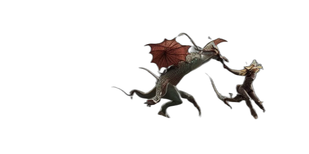 dragon, creature, animal, weapon transparent PNG cut-out