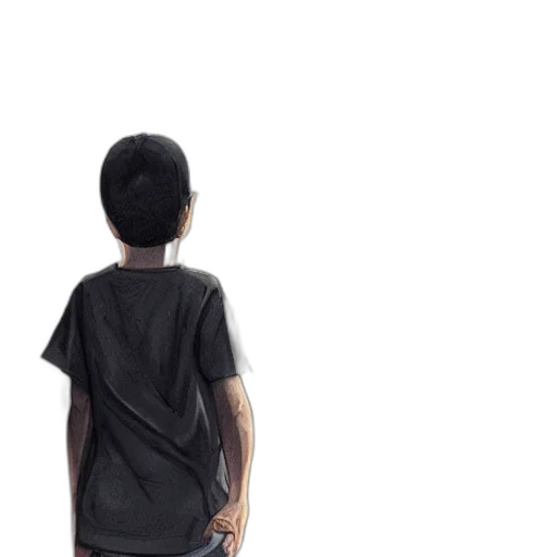 jacket, dress, staff, robot transparent PNG cut-out