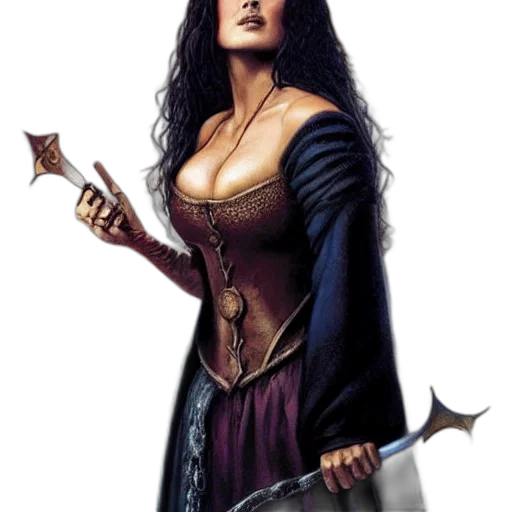staff, sword, jewelry, fantasy art transparent PNG cut-out