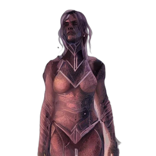 dress, staff, creature, robot transparent PNG cut-out