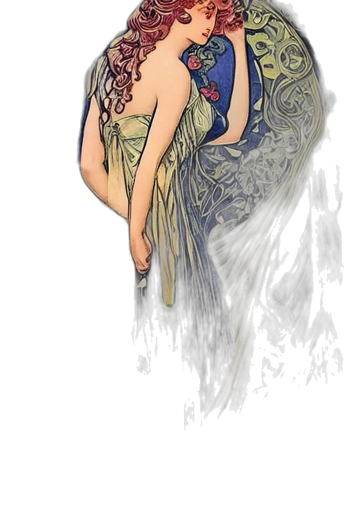 dress, fantasy art, concept art, comic book art transparent PNG cut-out