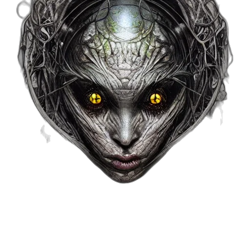 mask, face, creature, jewelry transparent PNG cut-out