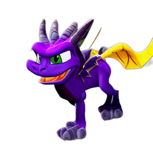 dragon, animal, creature, staff transparent PNG cut-out
