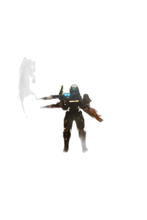robot, weapon, staff, creature transparent PNG cut-out