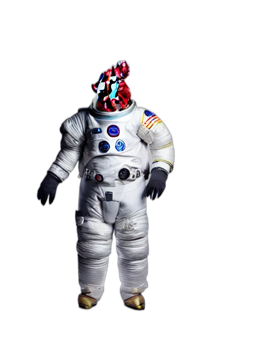robot, mask, creature, jacket transparent PNG cut-out