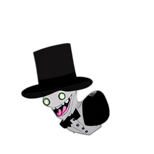 hat, creature, robot, staff transparent PNG cut-out