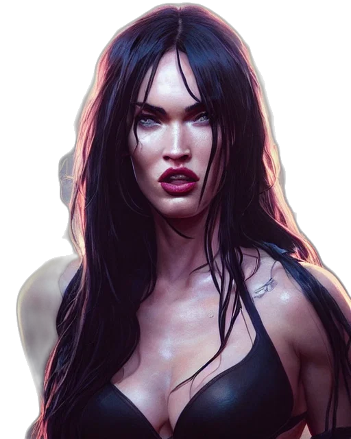 face, comic book art, fantasy art, concept art transparent PNG cut-out