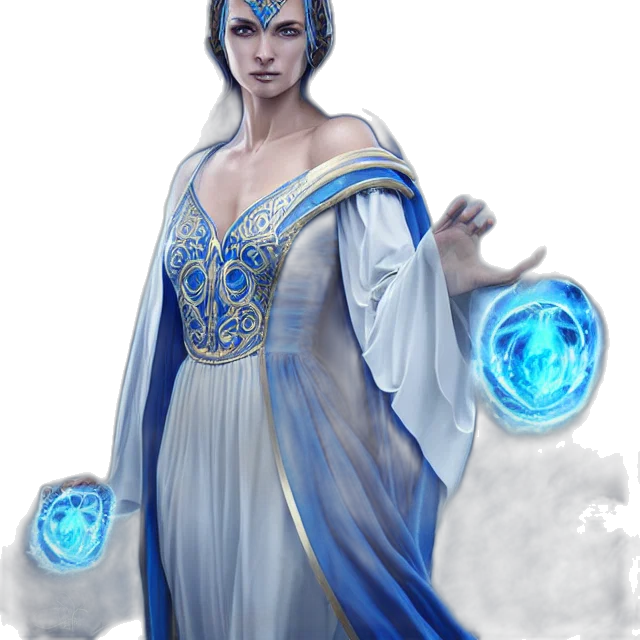 staff, dress, jewelry, fantasy art transparent PNG cut-out