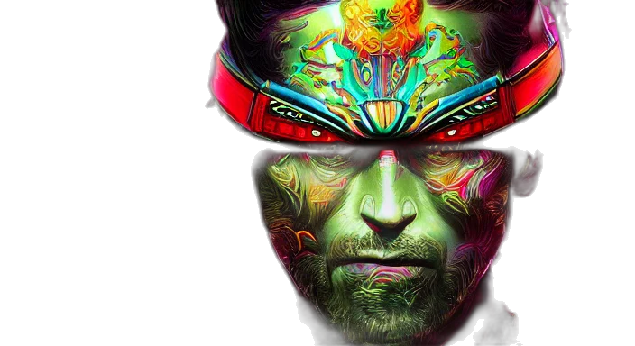 mask, face, photorealistic, cyberpunk transparent PNG cut-out