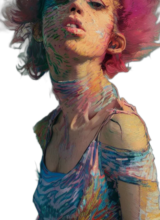 face, mask, dress, creature transparent PNG cut-out