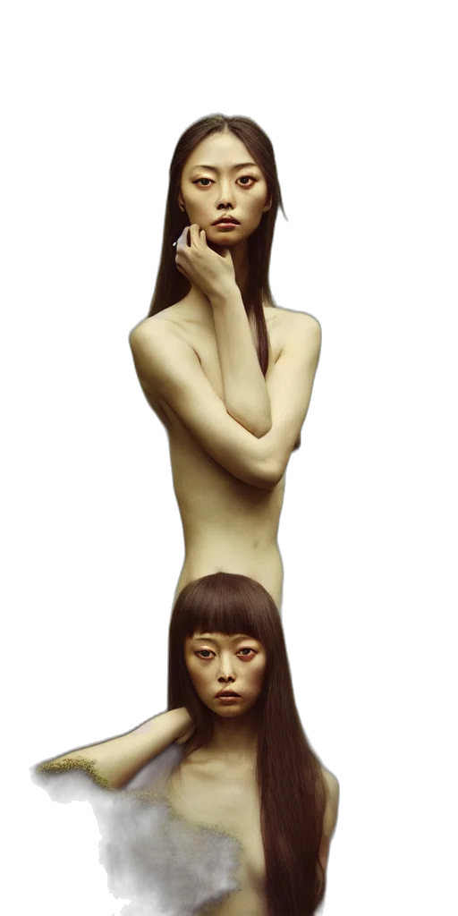 dress, mask, face, hair transparent PNG cut-out