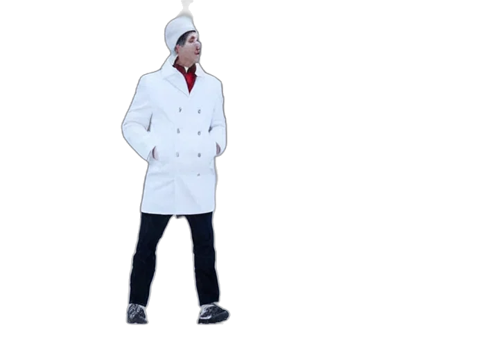 jacket, hat, concept art, 3d render transparent PNG cut-out