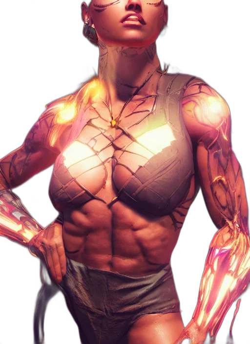 robot, comic book art, concept art, cyberpunk transparent PNG cut-out