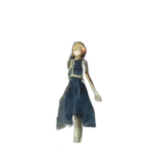dress, staff, creature, robot transparent PNG cut-out