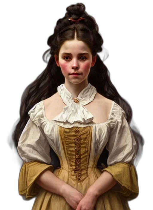 face, dress, crown, hair transparent PNG cut-out