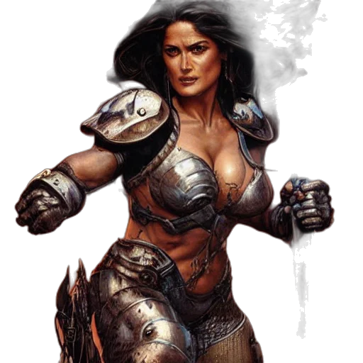 fantasy art, comic book art, concept art, photorealistic transparent PNG cut-out