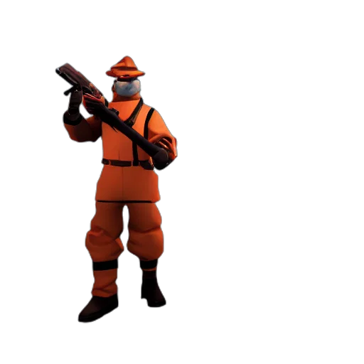weapon, staff, jacket, robot transparent PNG cut-out