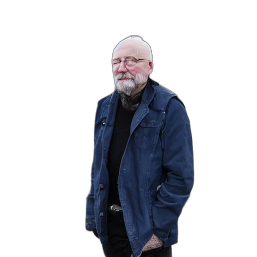 jacket, staff, creature, face transparent PNG cut-out