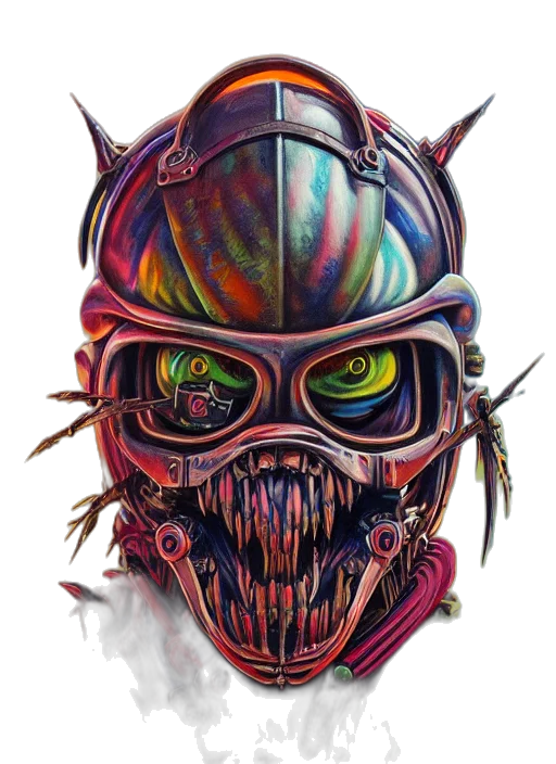 mask, face, creature, robot transparent PNG cut-out