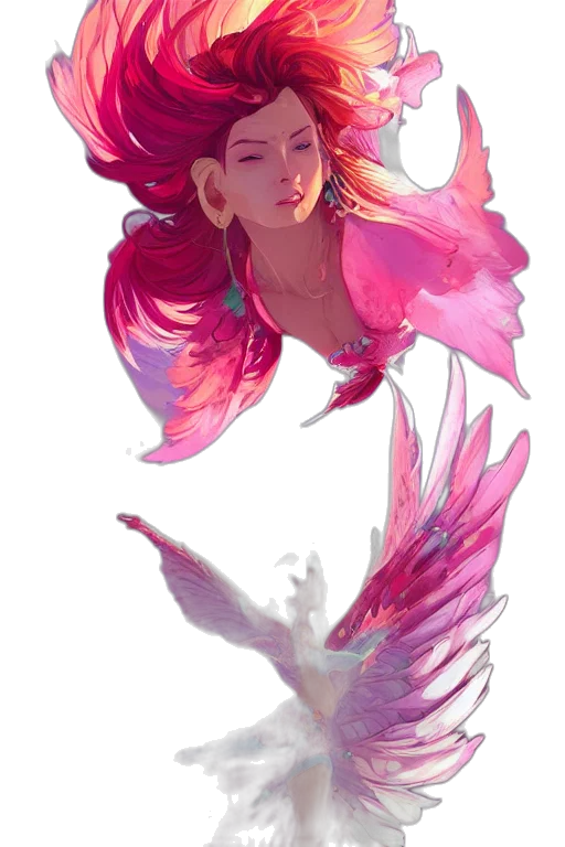 dragon, fantasy art, concept art, vaporwave transparent PNG cut-out