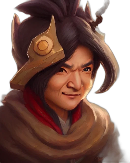 face, staff, dragon, weapon transparent PNG cut-out